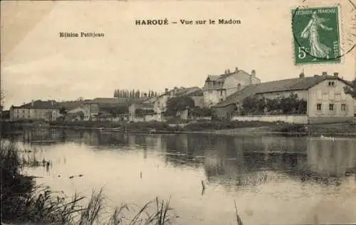 Ak Haroue Meurthe et Moselle, vue sur le Madon