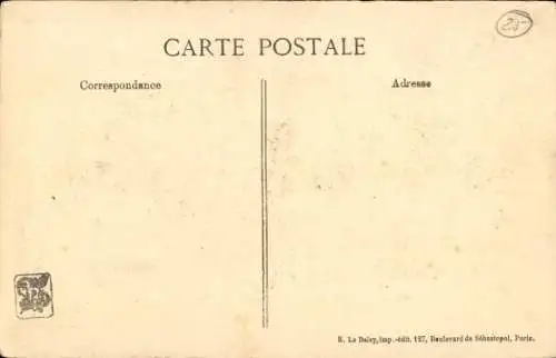 Künstler Ak Guiraud de Scevola, Gerbeviller Meurthe et Moselle, Straßenpartie, Kriegszerstörung I.WK