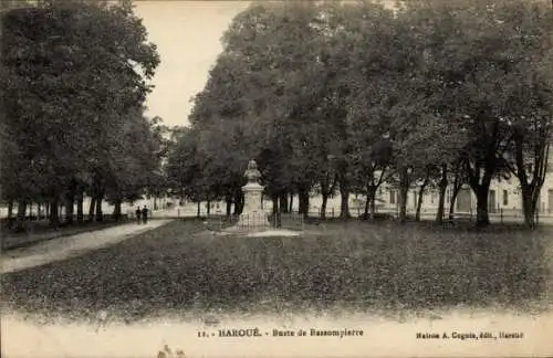 Ak Haroué Meurthe et Moselle, Park, Büste Bassompierre