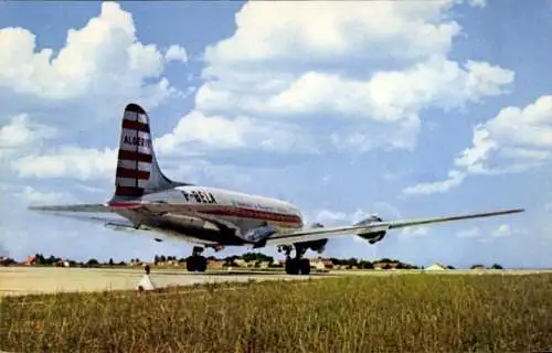 Ak Quadrimoteur Douglas DC 4, Cie Air Algérie, Passagierflugzeug, F-BELA