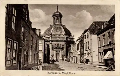 Ak Middelburg Zeeland Niederlande, Korenkerk