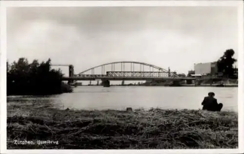 Ak Zutphen Gelderland, IJsselbrug