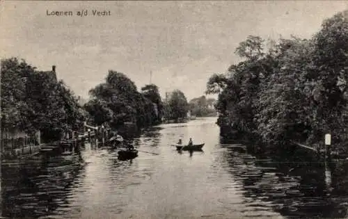 Ak Loenen aan de Vecht Utrecht, Bootsfahrt, Wasserpartie