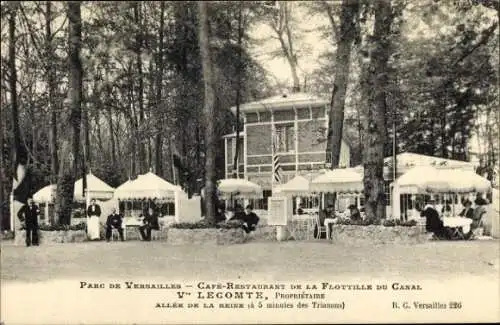 Ak Yvelines, Parc de Versailles, Café-Restaurant, Lecomte