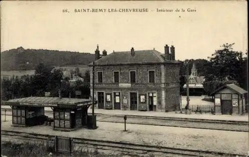 Ak Saint Rémy les Chevreuse Yvelines, Innenraum des Bahnhofs