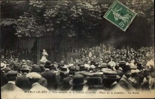 Ak Marly le Roi Yvelines, Jährliches Festival der Société Générale, Place de la Comedie