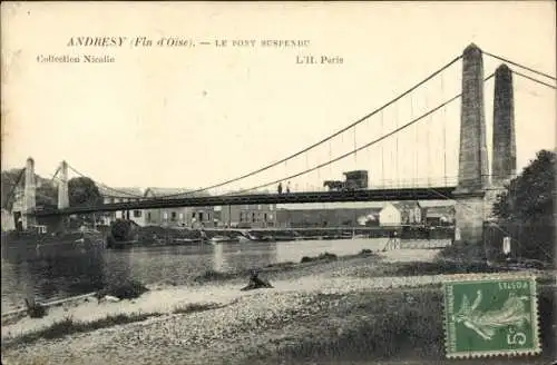 Ak Andrésy Yvelines, Hängebrücke