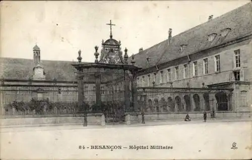 Ak Besançon les Bains Doubs, Hopital Militaire