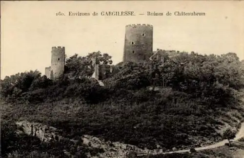 Ak Gargilesse Indre, Ruines de Chateaubrun