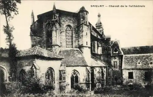 Ak Sarlat la Canéda Dordogne, Chevet de la Cathedrale