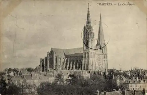 Ak Chartres Eure et Loir, Cathedrale