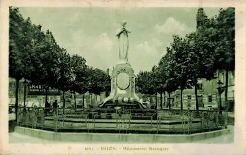 Ak Dijon Côte d'Or, Monument Grangier
