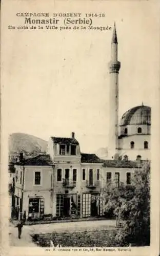 Ak Monastir Mazedonien, vue d'un coin de la ville près del Mosquée