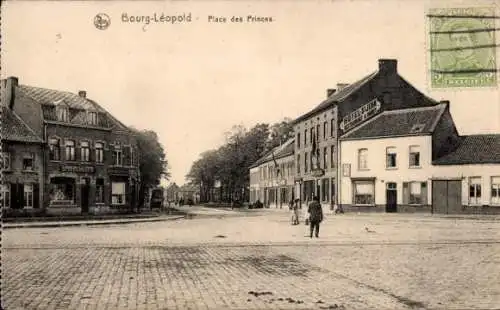 Ak Bourg Leopold Leopoldsburg Flandern Limburg, Prinzenplatz, Regentschaftsstraße