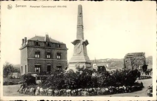 Ak Samson Wallonien Namur, Monument Commemoratif 1914-1918