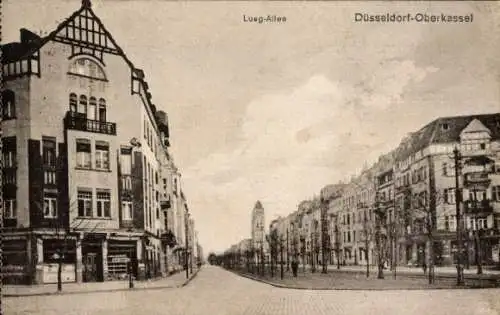 Ak Oberkassel Düsseldorf am Rhein, Lueg Allee