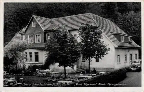 Ak Nieder Elfringhausen Niederelfringhausen Hattingen an der Ruhr, Gastwirtschaft Haus Jägersruh