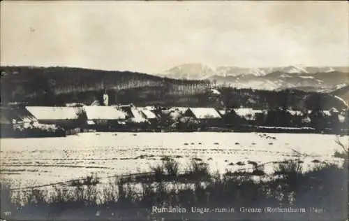 Ak Rumänien, Ungarisch-rumänische Grenze, Rothenturm Pass