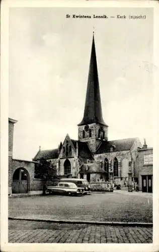 Ak Lennik Flämisch Brabant, Sankt Kwintens Kirche