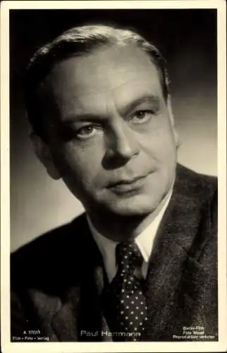 Ak Schauspieler Paul Hartmann, Portrait, Film Foto Verlag A 3722/1