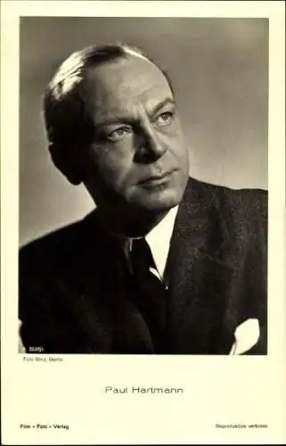 Ak Schauspieler Paul Hartmann, Portrait