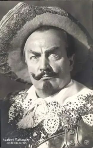 Ak Schauspieler Adalbert Matkowsky, Portrait, Rolle Wallenstein