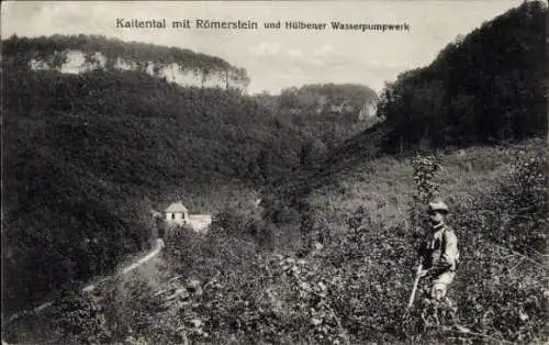 Ak Kaltental im Allgäu Schwaben, Römerstein, Hübener Wasserpumpwerk