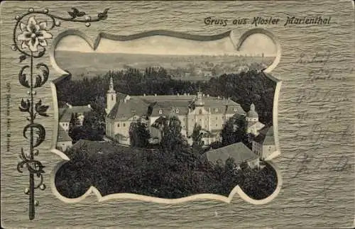 Ak Ostritz in der Oberlausitz, Kloster Sankt Marienthal