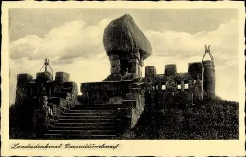 Ak Epenwöhrden Schleswig Holstein, Landesdenkmal Dusenddüwelswarf