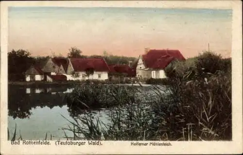 Ak Bad Rothenfelde am Teutoburger Wald, Helferner Mühlenteich