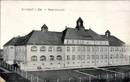 Ak Arnsdorf im Kreis Bautzen, Reservelazarett