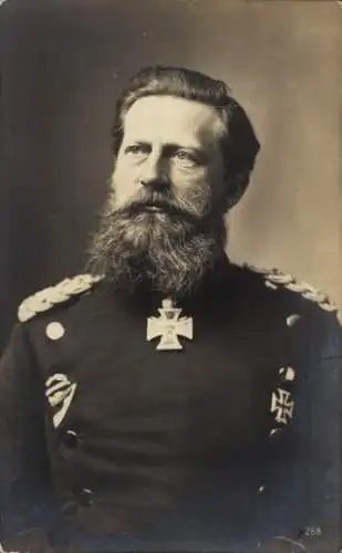 Ak Friedrich III. von Preußen, Portrait in Uniform, Orden