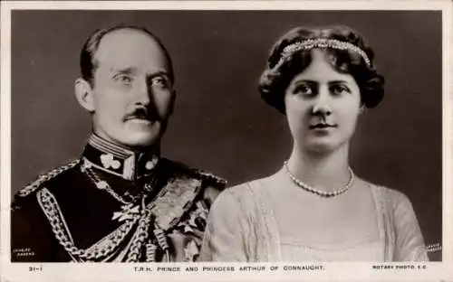 Ak Prinz und Prinzessin Arthur of Connaught, Alexandra Duff