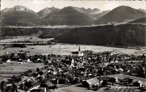 Ak Zirl in Tirol, Gesamtansicht, Kalkkögel