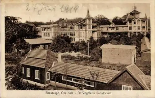 Ak Braunlage im Oberharz, Dr. Vogelers Sanatorium