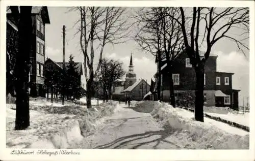 Ak Hohegeiß Braunlage im Oberharz, Kirche, Winter