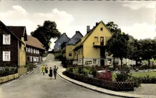 Ak Buntenbock Clausthal Zellerfeld Oberharz, Kurverwaltung, Park, Passanten