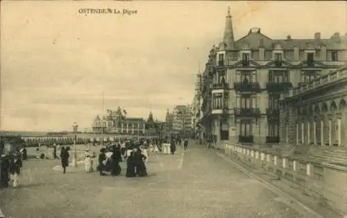 Ak Oostende Ostende Westflandern, La Digue