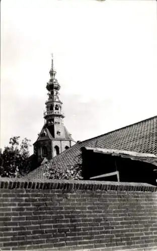 Ak Zierikzee Zeeland, Teilansicht vom Rathaus