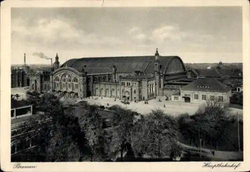 Ak Hansestadt Bremen, Hauptbahnhof