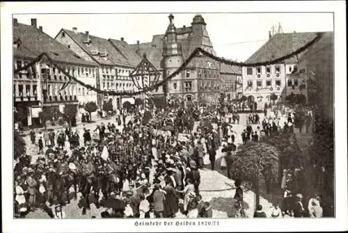 Ak Hildburghausen in Thüringen, Heimkehr der Helden 1870/71, Stadtfest