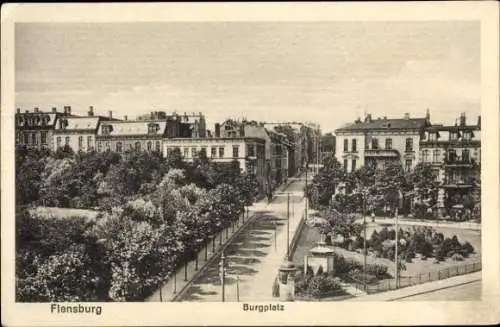 Ak Flensburg in Schleswig Holstein, Burgplatz