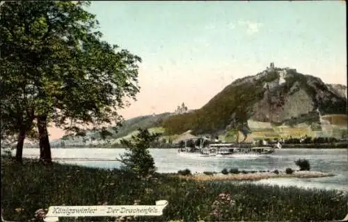 Ak Königswinter am Rhein, Drachenfels