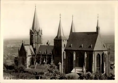 Ak Oppenheim am Oberrhein, Katharinenkirche, Blick von der Ruine Landskron