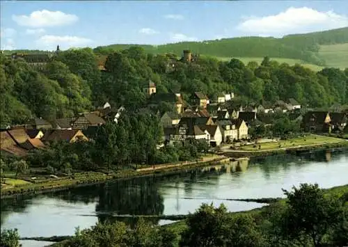 Ak Herstelle Beverungen an der Weser, Panorama