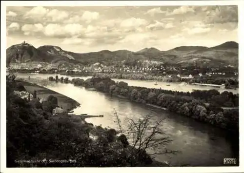 Ak Remagen am Rhein, Siebengebirge, Panorama, Königswinter