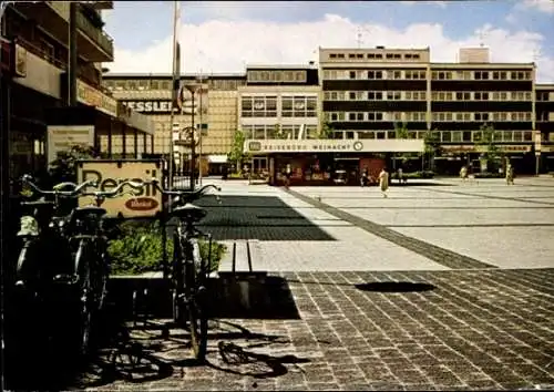 Ak Ahrensburg in Holstein, Am Rathausplatz 2, Reisebüro Weinacht, Reklametafel Persil Henkel