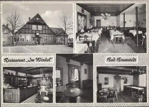 Ak Bad Bramstedt in Holstein, Restaurant Im Winkel, Innenansicht