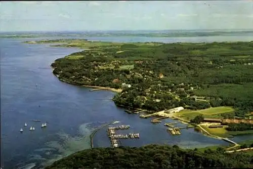 Ak Glücksburg an der Ostsee, Luftbild