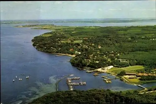 Ak Glücksburg an der Ostsee, Luftbild